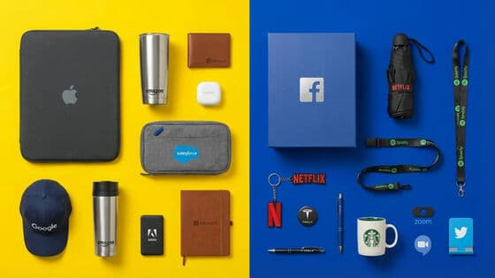 Personalised office gifts including notebooks and pens