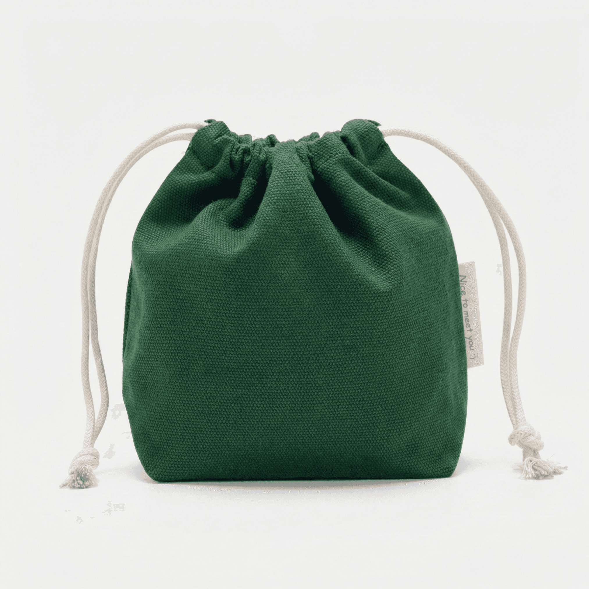 Macaron Drawstring Pouch - Green