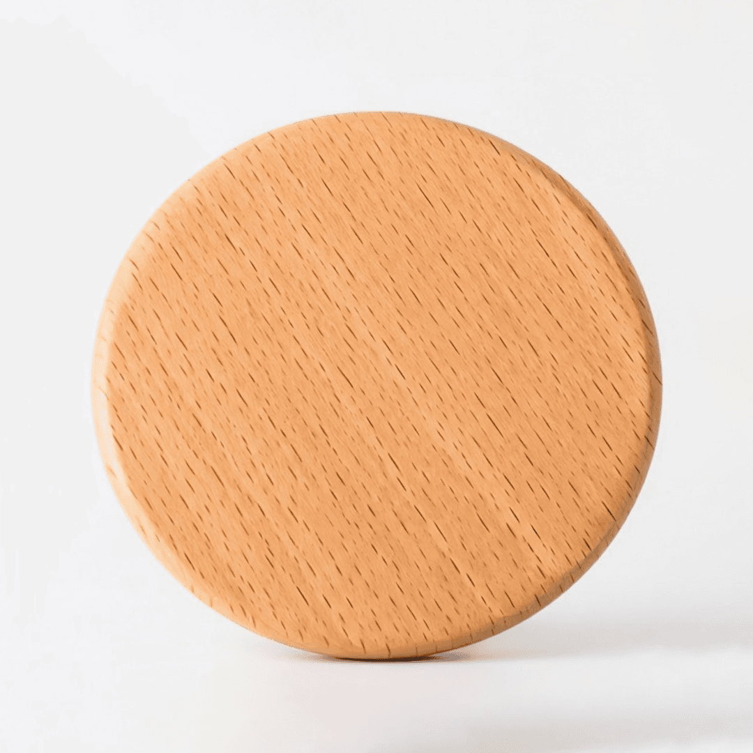 Maple Wood Coaster 8.5CM - Round Flat